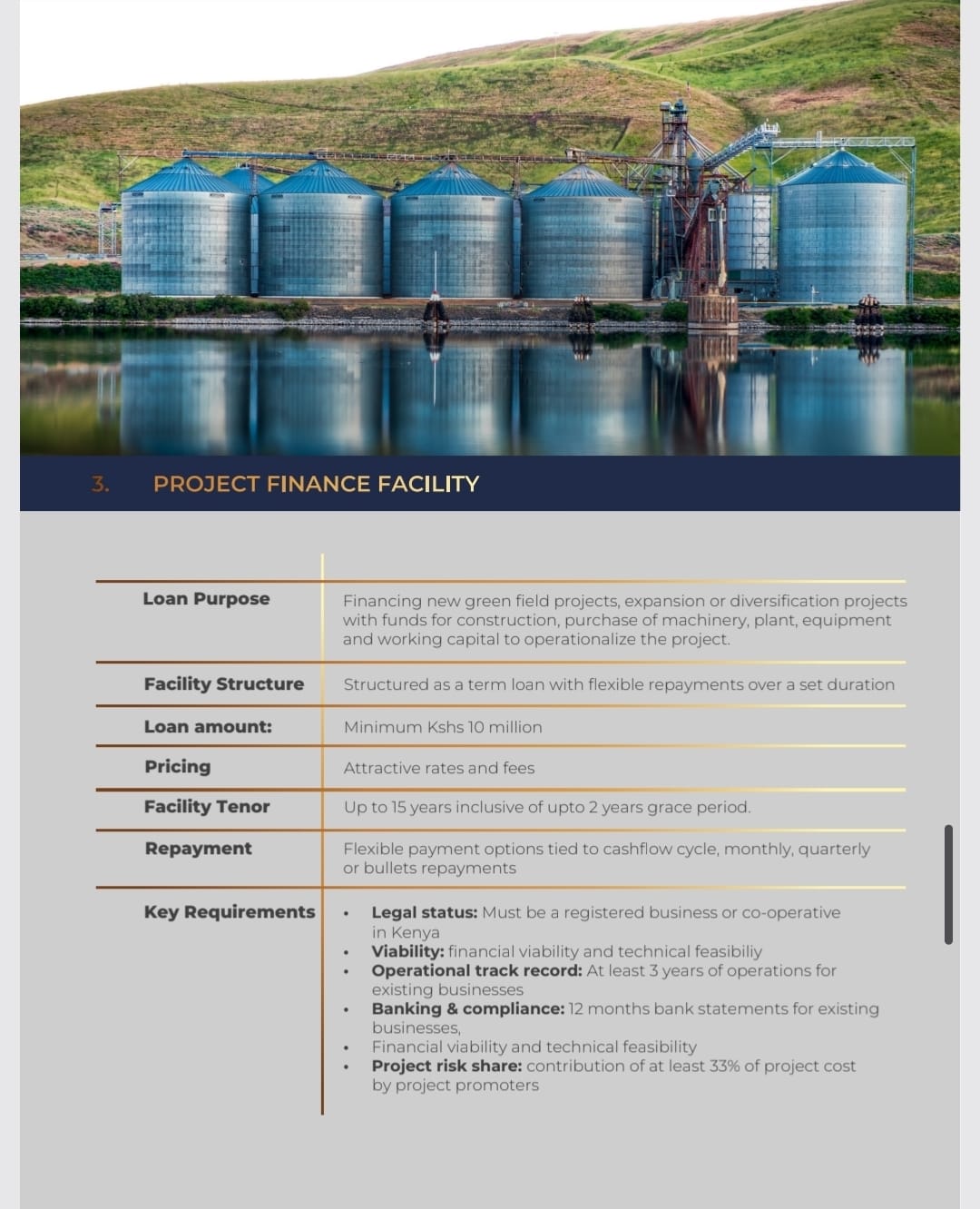 Project Finance Facility
